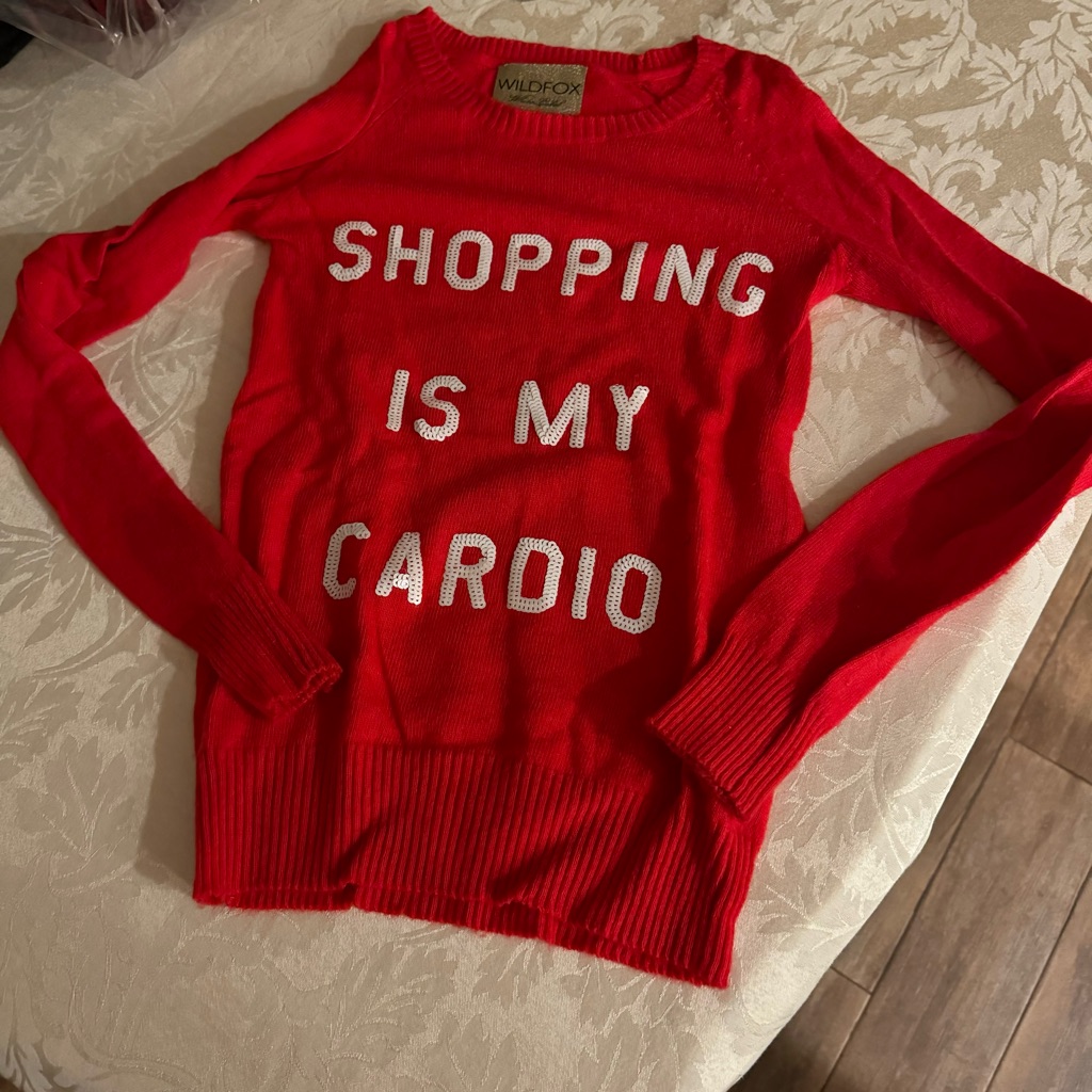 Wildfox Shopping Is My Cardio Sweater